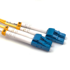 Fibermall製 LC/UPC-LC/UPC デュプレックス シングルモード 光パッチケーブル(3.0mm、PVC、OS2)