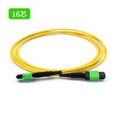 Fibermall製 MPO メス - MPO メス 16芯 OS2 シングルモード エリートトランクケーブル(16芯、タイプB、LSZH、黄色)