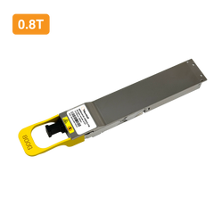 NVIDIA InfiniBand/Ethernet MMS4A20-XM800(980-9IAT0-00XM00) 互換 OSFP224 800G DR4 RHS 4x200G PAM4光モジュール(1310nm 500m DOM デュアルMPO-12/APC SMF フラットトップ) 3年保証