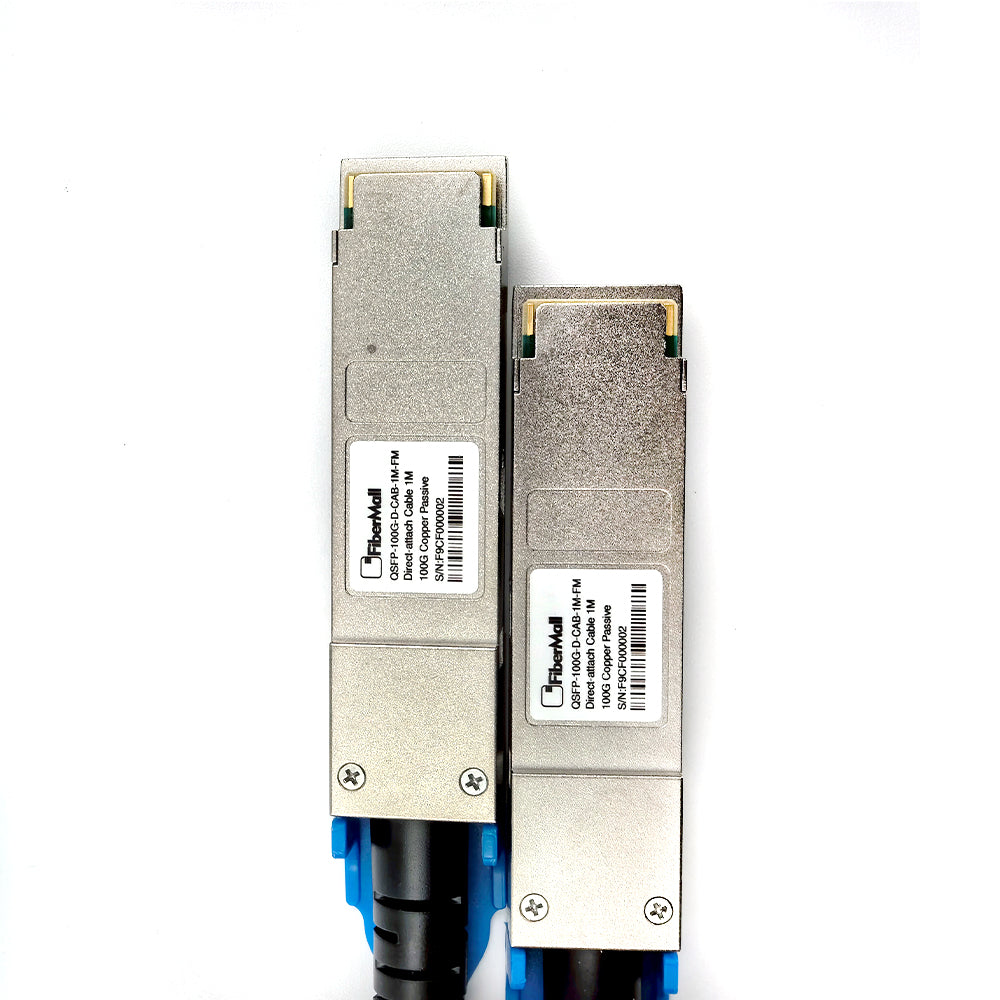 Fibermall製  100G H3C互換 QSFP28 パッシブダイレクトアタッチ銅製Twinaxケーブル(DAC)3年保証