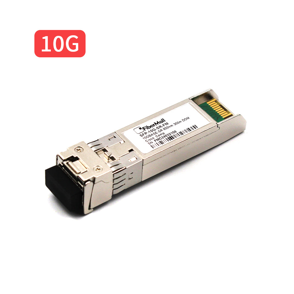 光モジュール Fibermall製 10GBASE-SR SFP+ 光モジュール 850nm 300m DOM LCデュプレックス MMF 3年保証