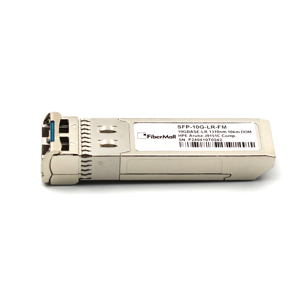 光モジュール Fibermall製 J9151E HPE Aruba互換  10GBASE-LR SFP+光モジュール (1310nm 10km DOM LC SMF) 3年保証