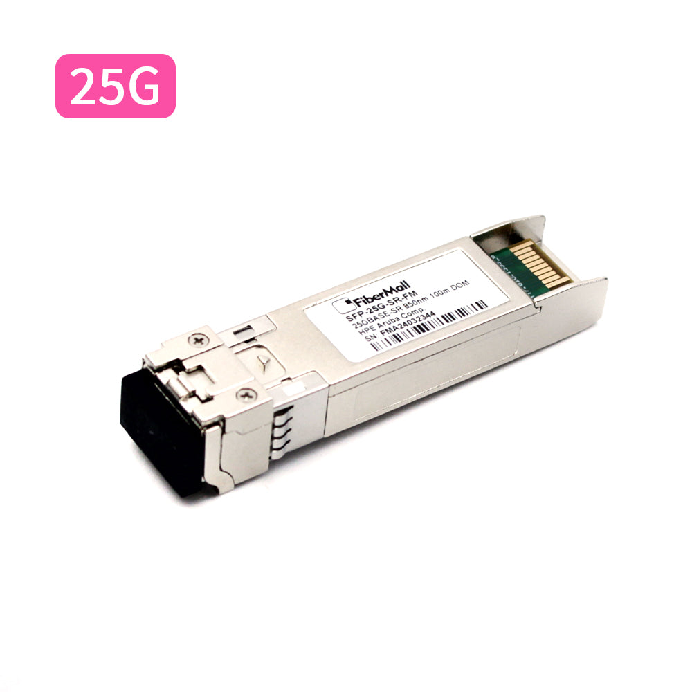 光モジュール Fibermall製  JL484A HPE Aruba互換 25GBASE-SR SFP28 光モジュール (850nm 100m DOM LC MMF) 3年保証