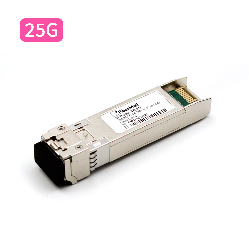 光モジュール Fibermall製  25GBASE-SR SFP28モジュール(850nm 100m LCデュプレックス MMF DOM) 3年保証