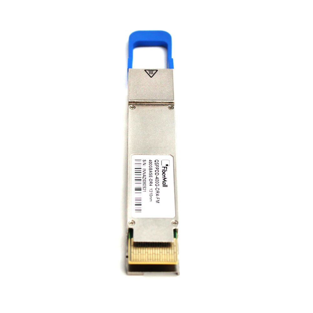 QDD 光モジュール Fibermall製 400GBASE DR4 QSFP-DD PAM4モジュール(1310nm 500m DOM MTP/MPO-12 SMF) 3年保証