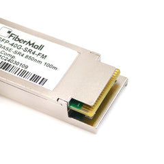 光モジュール Fibermall製 QSFP-SR4-40G互換 40GBASE-SR4 QSFP+モジュール(850nm 150m DOM MTP/MPO-12 MMF) 3年保証