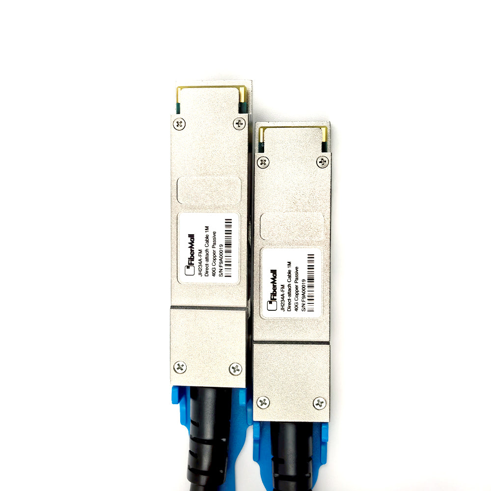 Fibermall製 40G HP Aruba互換 QSFP+パッシブダイレクトアタッチ銅製ケーブル(DAC) 3年保証