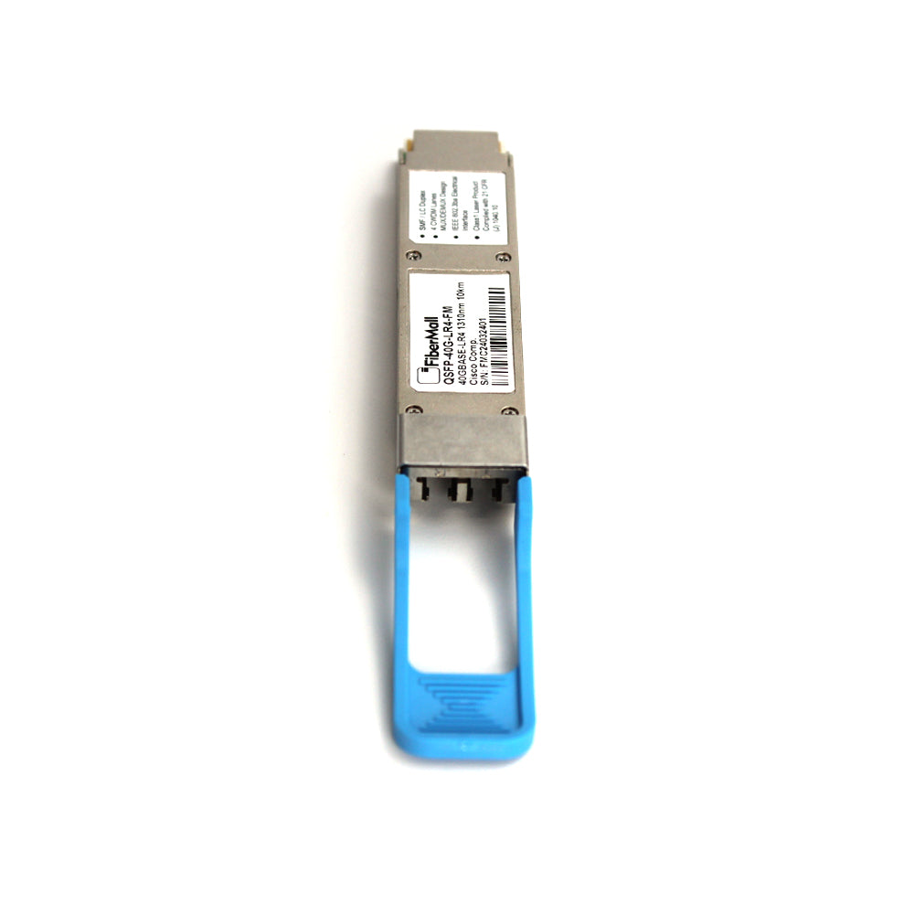 光モジュール Fibermall製 QSFP-LR4-40G互換 40GBASE-LR4 QSFP+モジュール(1310nm 10km DOM LCデュプレックス SMF) 3年保証