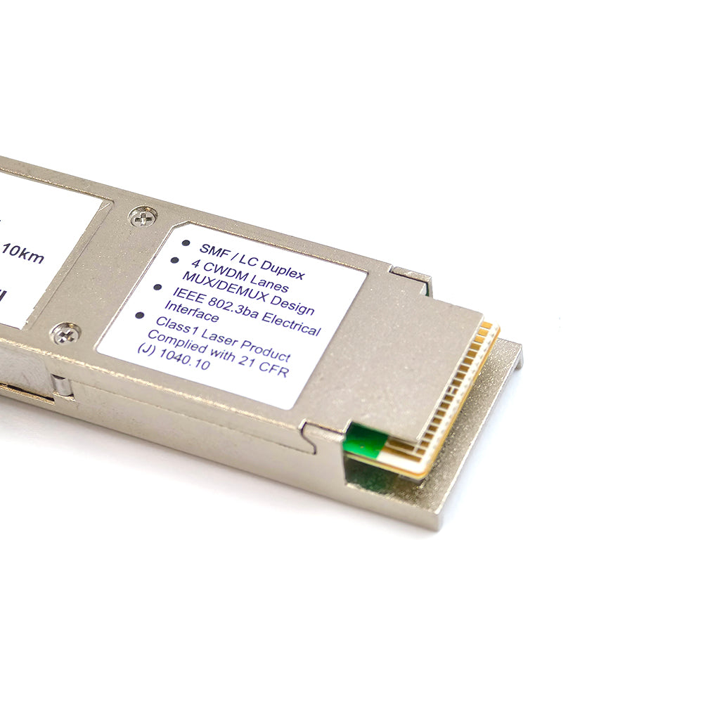 光モジュール Fibermall製 QSFP-LR4-40G互換 40GBASE-LR4 QSFP+モジュール(1310nm 10km DOM LCデュプレックス SMF) 3年保証