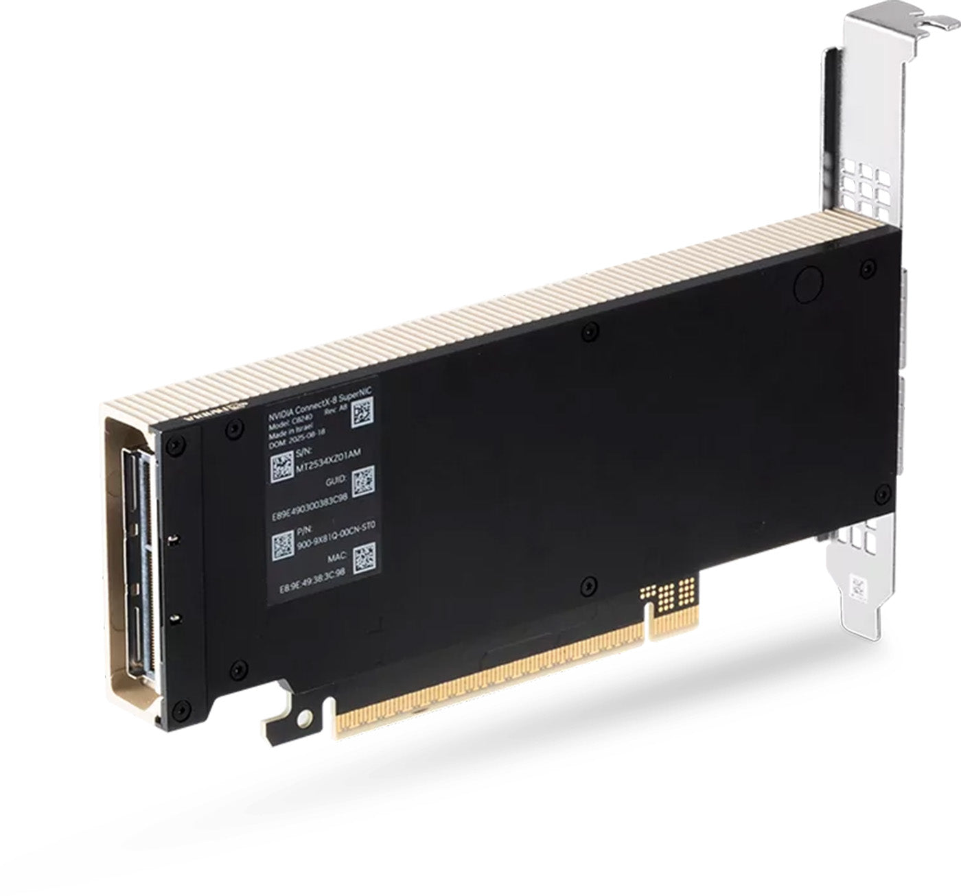 【NVIDIA純正品】NVIDIA Mellanox ConnectX-8 C8240 (900-9X81Q-00CN-ST0) ネットワークカード SuperNIC C8240 800Gb/s デュアルポート NDR 400Gb/s InfiniBand / Ethernet 対応 QSFP112 PCIe 6.0 x16 Socket-Direct AI / HPC向け