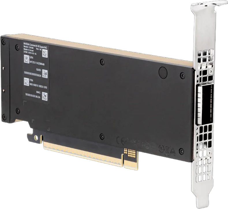 【NVIDIA純正品】  NVIDIA Mellanox ConnectX-8 SuperNIC C8180 (900-9X81E-00EX-ST0) XDR 800Gb/s InfiniBand & Ethernet アダプターカード Socket-Direct PCIe 6.0 x16 OSFP シングルポート RDMA対応 純正品 サーバー I/Oアクセラレーター