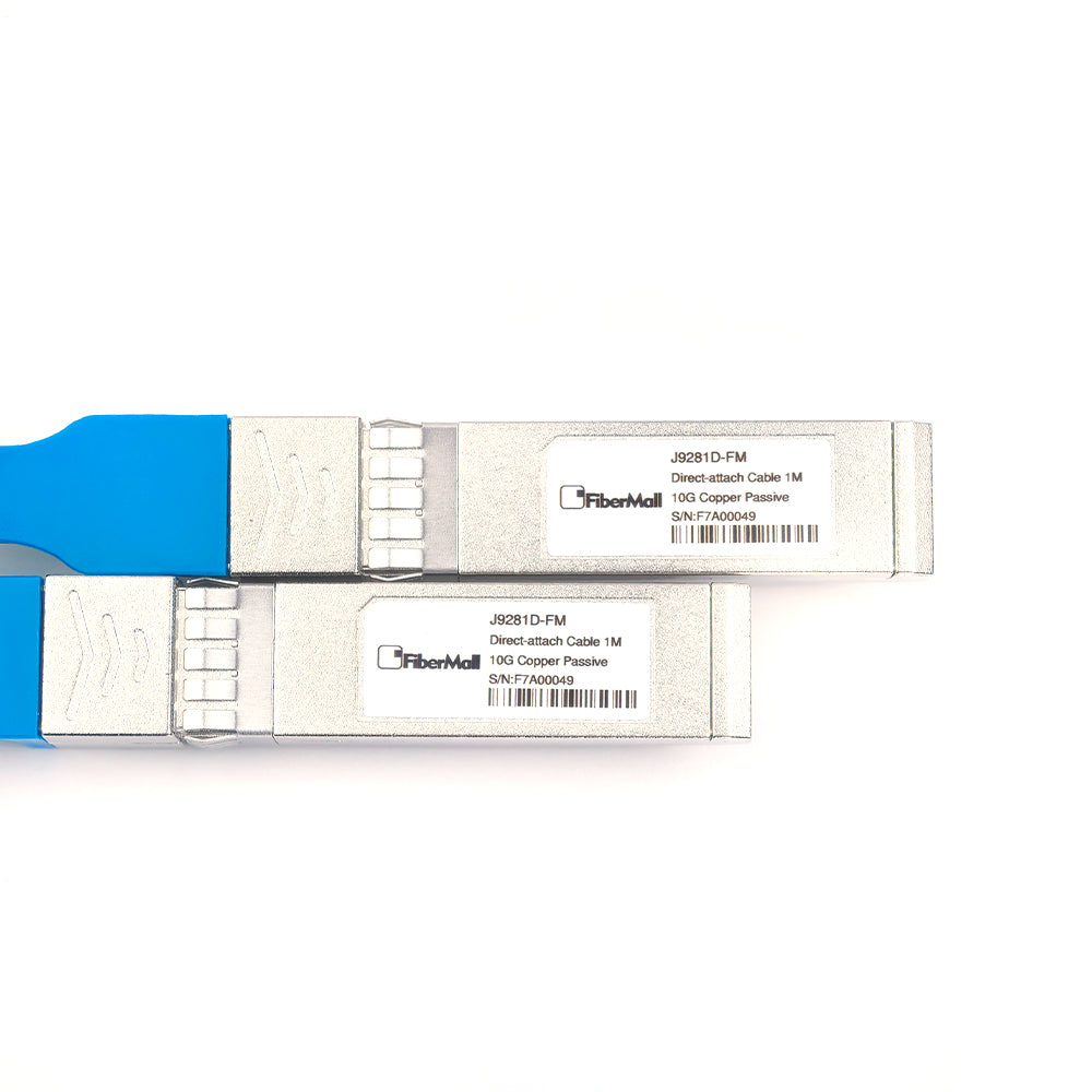 Fibermall製 10G HP Aruba 互換 SFP+パッシブダイレクトアタッチ銅製Twinaxケーブル(DAC) 3年保証