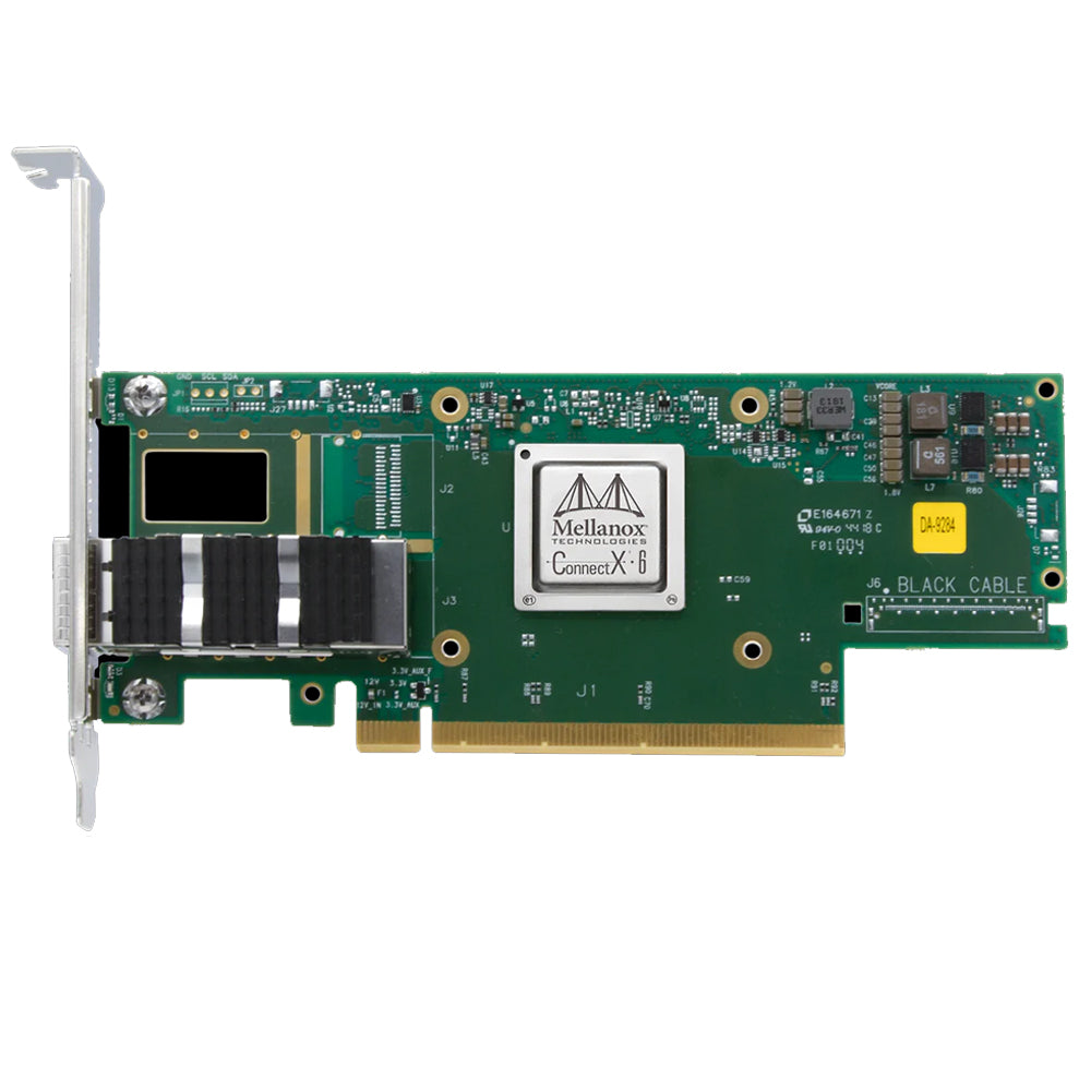 NVIDIA Mellanox MCX653105A-ECAT ConnectX®-6 VPI InfiniBand Adapter Card 100Gb/s (HDR100 EDR IB and 100GbE) シングルポート QSFP56 PCIe4.0x16 トール ブラケット 1年保証