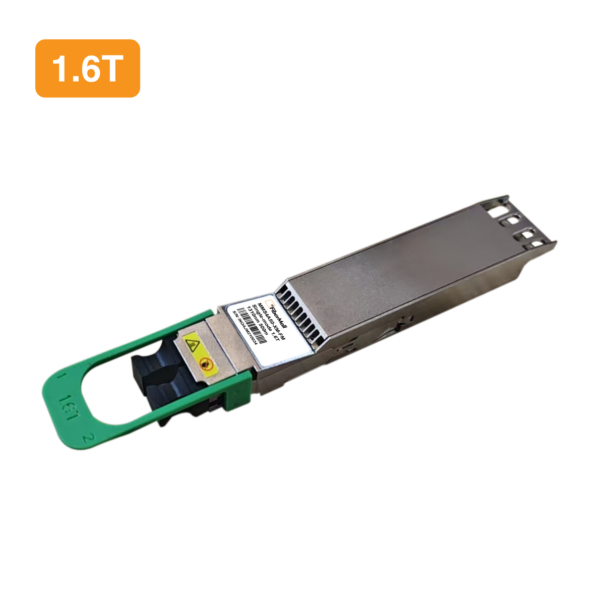 NVIDIA InfiniBand/Ethernet MMS4A50-XM (980-9IAS0-00XM00) 互換 OSFP224 1.6T 2FR4 PAM4光モジュール(1310nm 2km DOM デュアル LC デュプレックス SMF フラットトップ) 3年保証