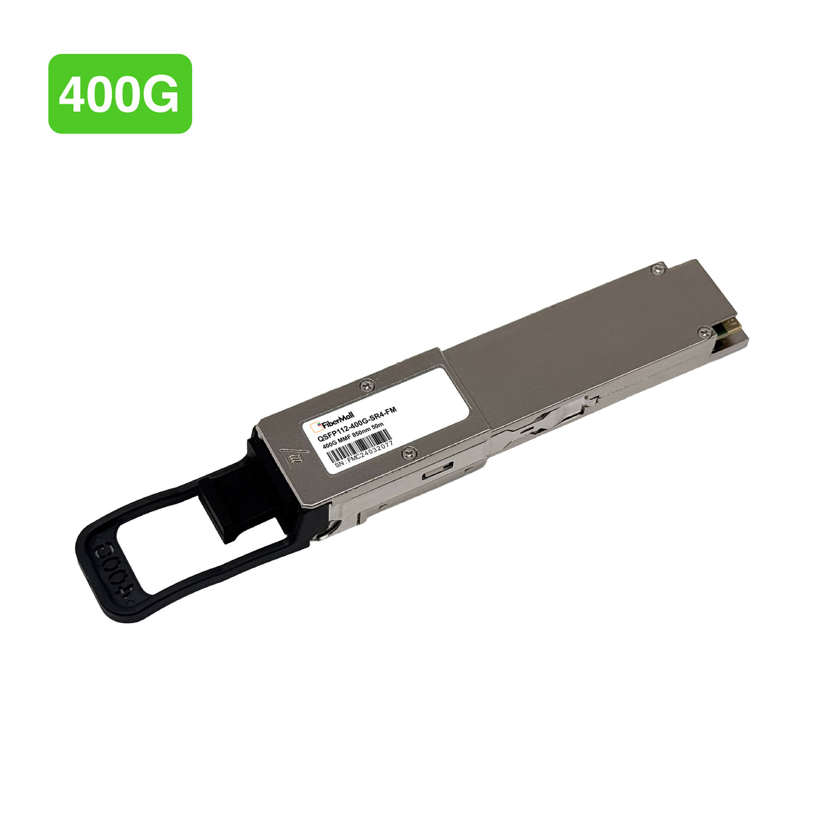 Fibermall製 光ファイバー トランシーバー NVIDIA InfiniBand / Ethernet MMA1Z00NS400互換 QSFP112 400G SR4(VR4) PAM4モジュール 850nm 100m DOM MTP/MPO-12 MMF 3年保証