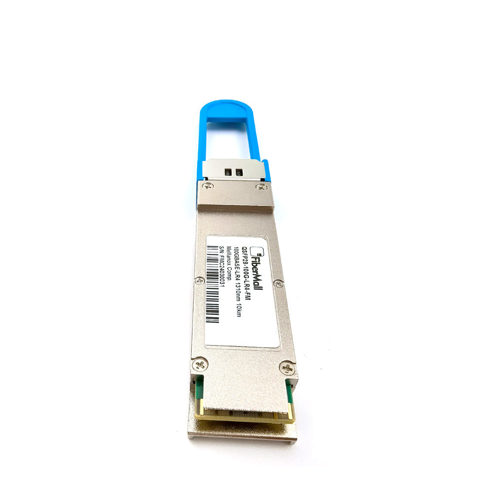 NVIDIA Ethernet MMA1L10-CR互換 光モジュール Fibermall製 QSFP28 100G LR4光モジュール 1310nm 10km DOM LC/UPCデュプレックス EDR SMF 光トランシーバー 光ファイバー トランシーバー 3年保証