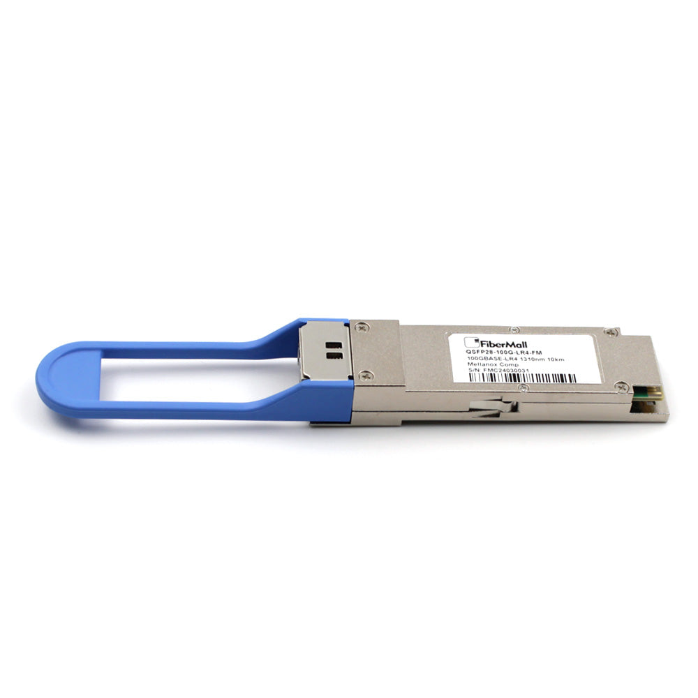 NVIDIA Ethernet MMA1L10-CR互換 光モジュール Fibermall製 QSFP28 100G LR4光モジュール 1310nm 10km DOM LC/UPCデュプレックス EDR SMF 光トランシーバー 光ファイバー トランシーバー 3年保証