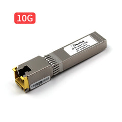 光モジュール Fibermall製 10GBASE-T SFP+光モジュール 銅製 RJ-45 30m  3年保証