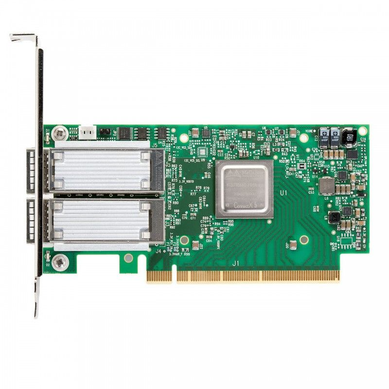 NVIDIA Mellanox MCX556A-ECAT ネットワークアダプター ConnectX-5 VPI Adapter Card EDR IB (100Gb/s) and 100GbE Dual-Port QSFP28 PCIe3.0 x16 RoHS 1年保証